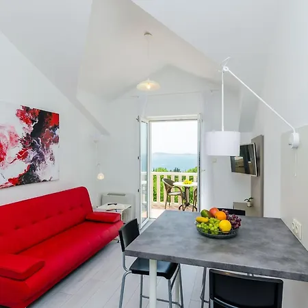 Panorama - Plat A4 - Premium One Bedroom With Terrace And Sea View Apartment Mlini