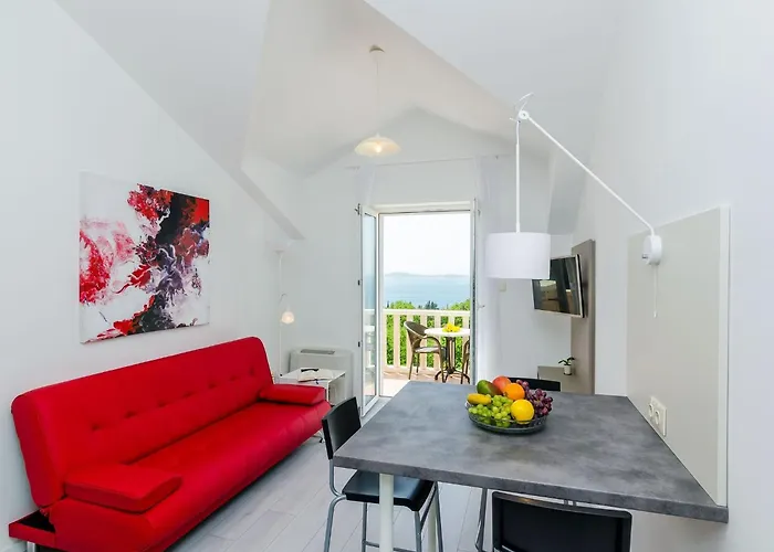 Panorama Dubrovnik A4 - Premium One Bedroom With Terrace And Sea View 公寓 米利尼